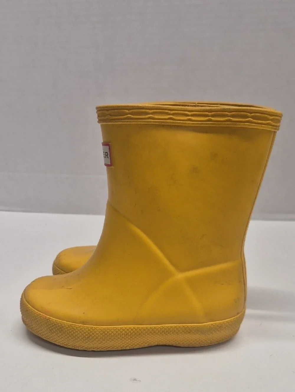 Hunter Kids First Classic Rain Boots Waterproof Pull On Yellow Baby Kid Youth 7